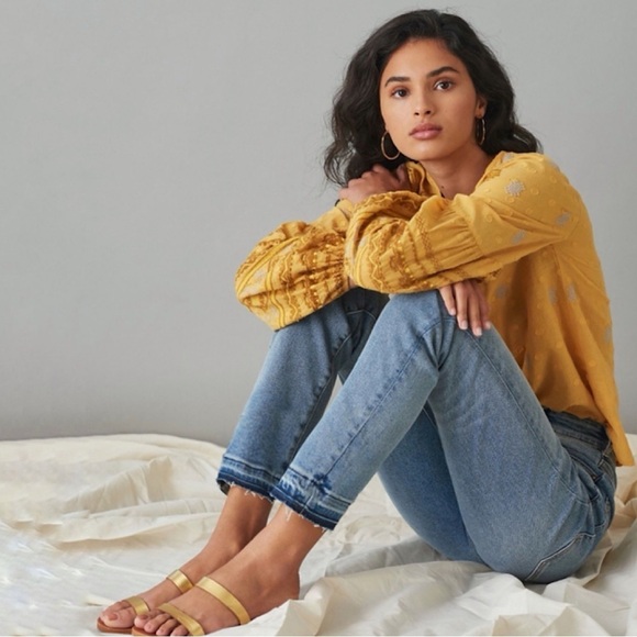 Anthropologie Pilcro High Rise Cigarette Slim Straight Released Hem Jean 26 - Picture 5 of 15